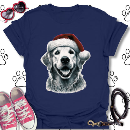 Golden Retriever Santa Hat Shirt