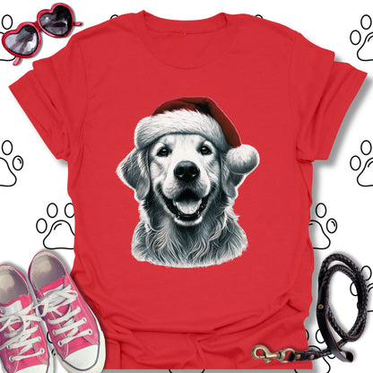 Golden Retriever Santa Hat Shirt
