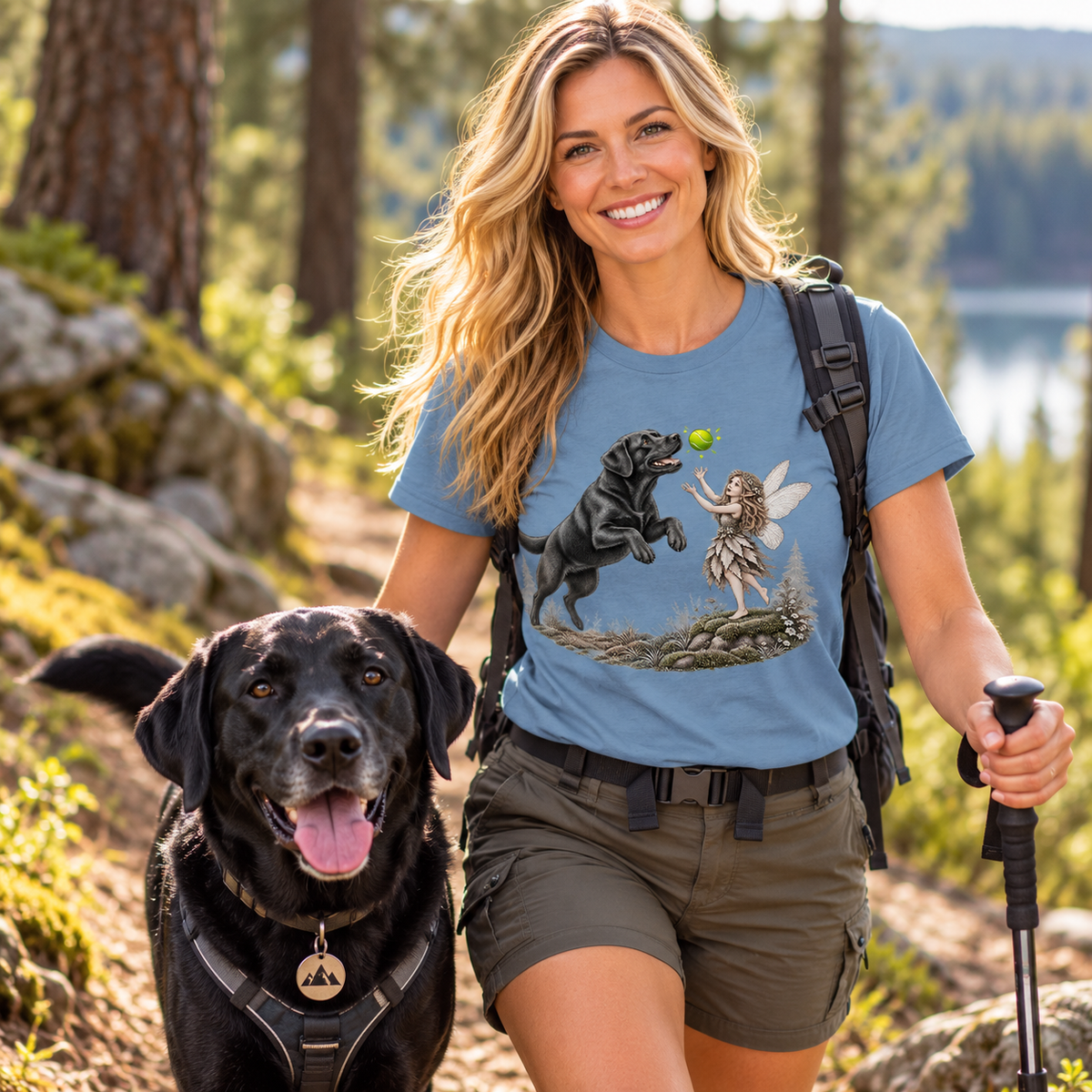 Labrador Retriever Whimsical Fairy T-Shirt
