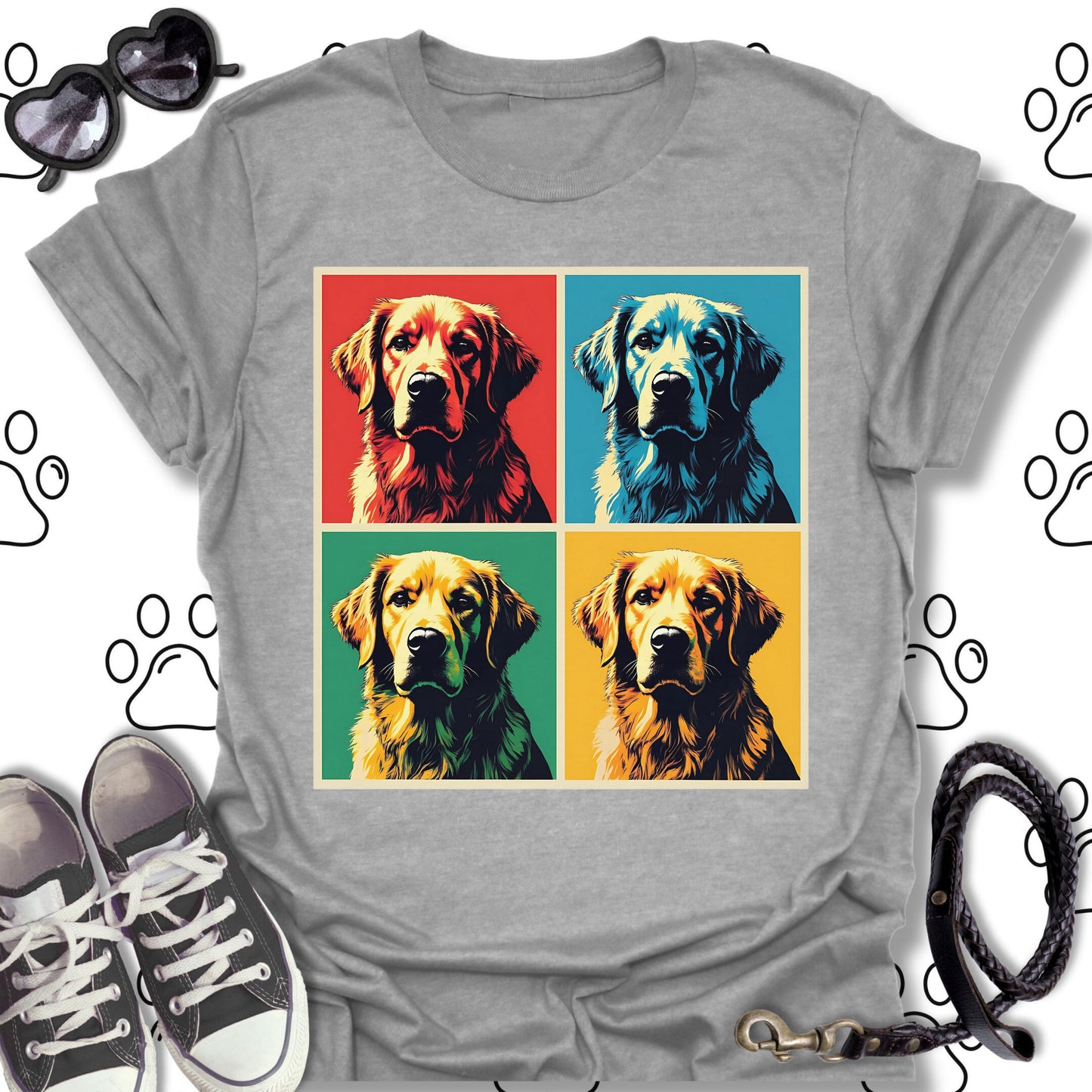 Golden Retriever Pop Art Shirt