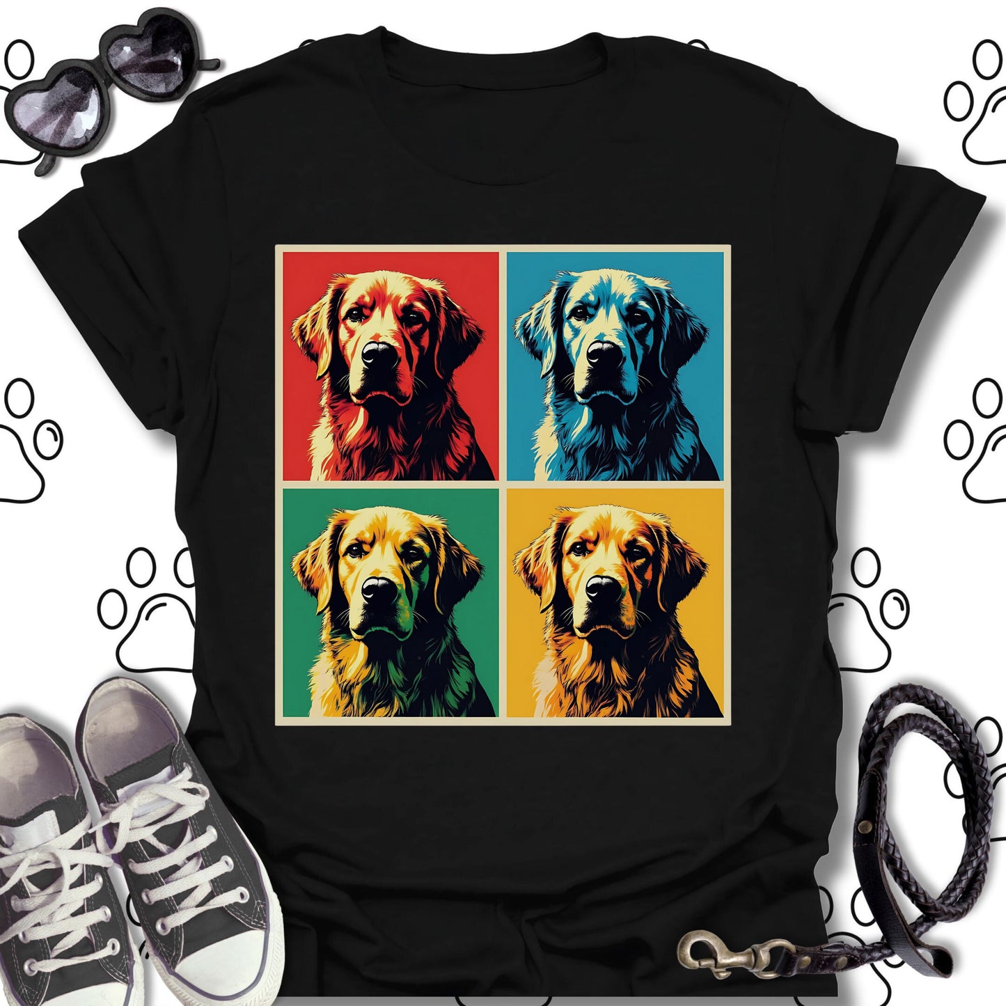 Golden Retriever Pop Art Shirt