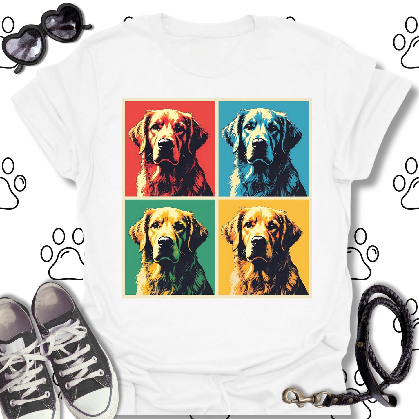 Golden Retriever Pop Art Shirt