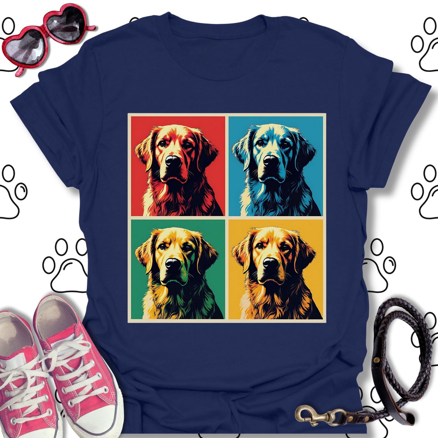 Golden Retriever Pop Art Shirt