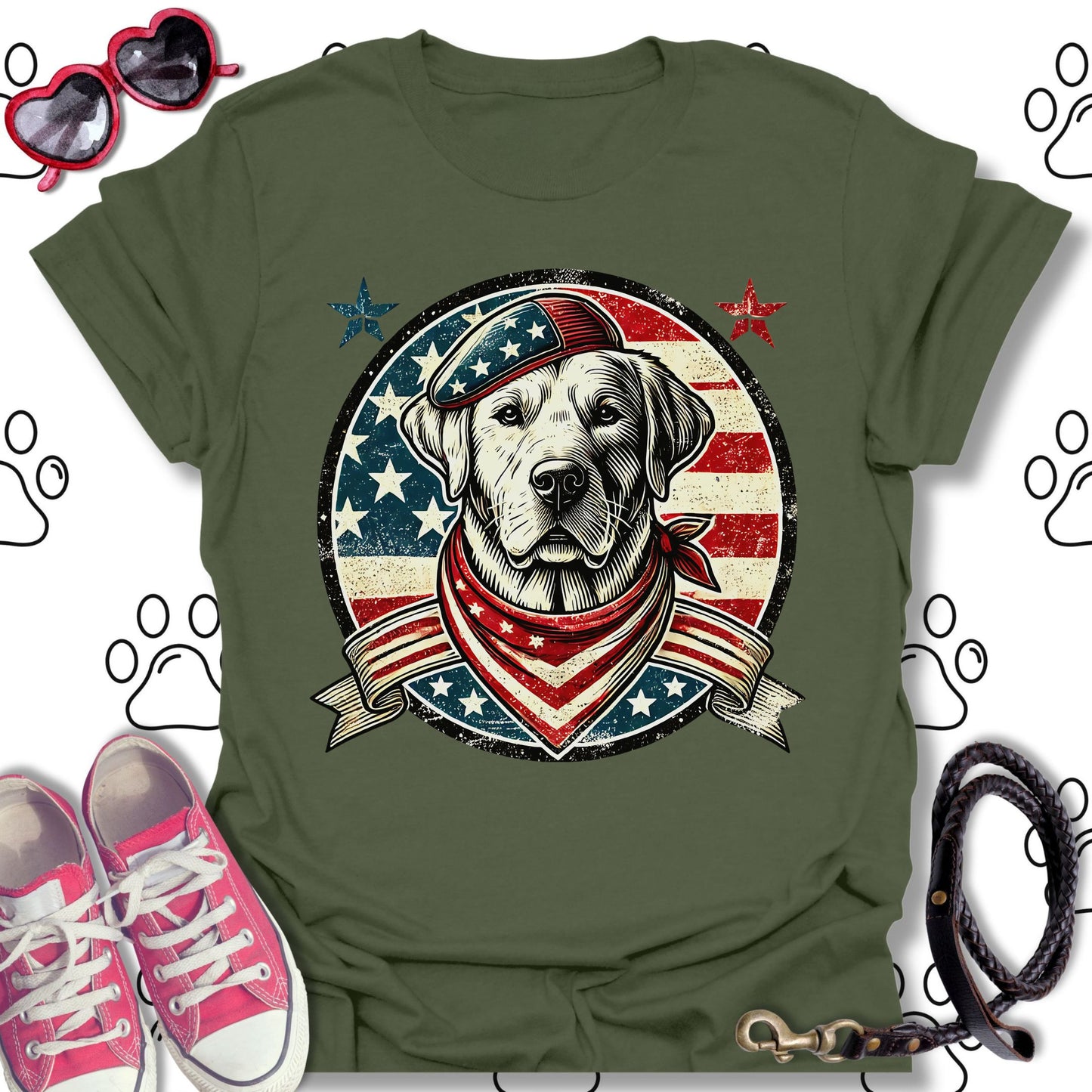 Vintage Military Labrador Retriever
