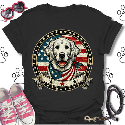 Americana Golden Retriever 4th of July