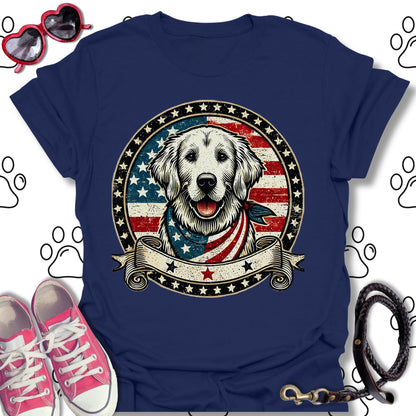 Americana Golden Retriever 4th of July
