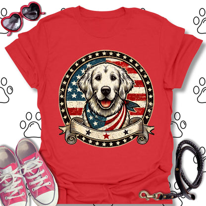 Americana Golden Retriever 4th of July