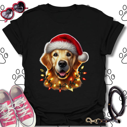 Golden Retriever Christmas Lights Shirt