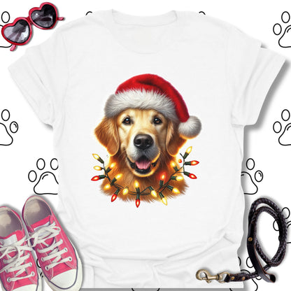 Golden Retriever Christmas Lights Shirt