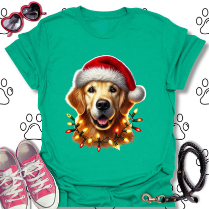Golden Retriever Christmas Lights Shirt