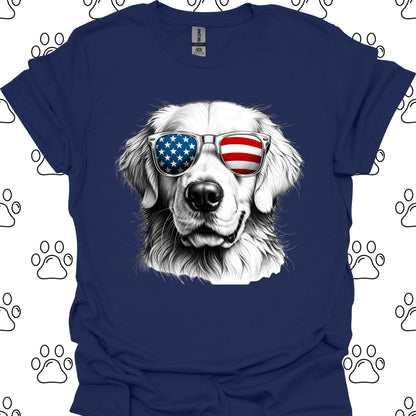 Golden Retriever Fourth of July T-Shirt