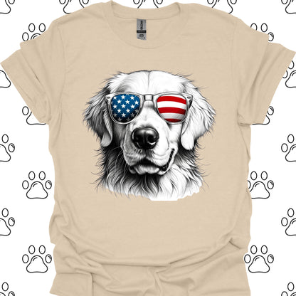 Golden Retriever Fourth of July T-Shirt