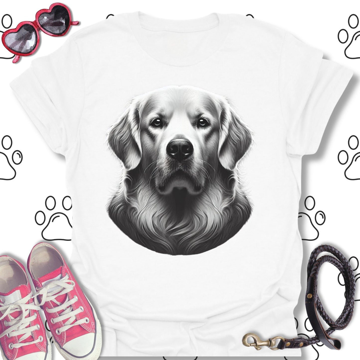 Golden Retriever Elegant Portrait