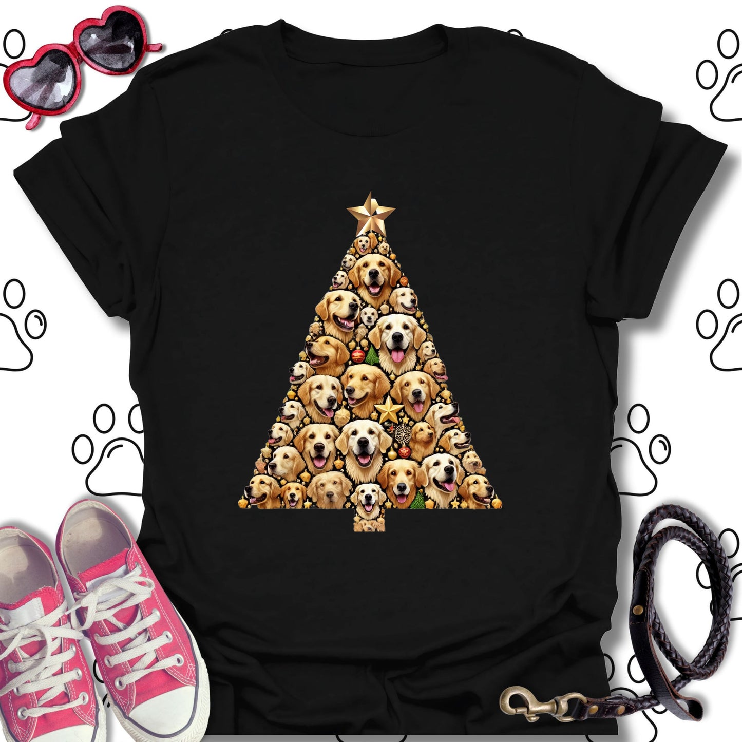 Golden Retriever Christmas Tree