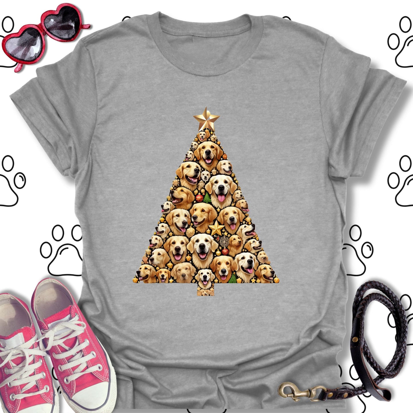 Golden Retriever Christmas Tree