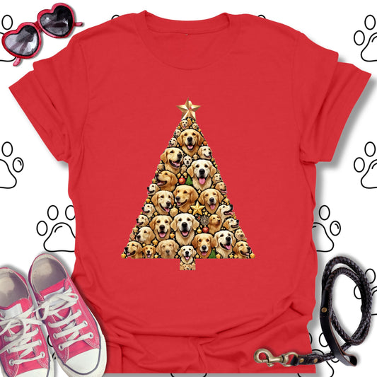 Golden Retriever Christmas Tree