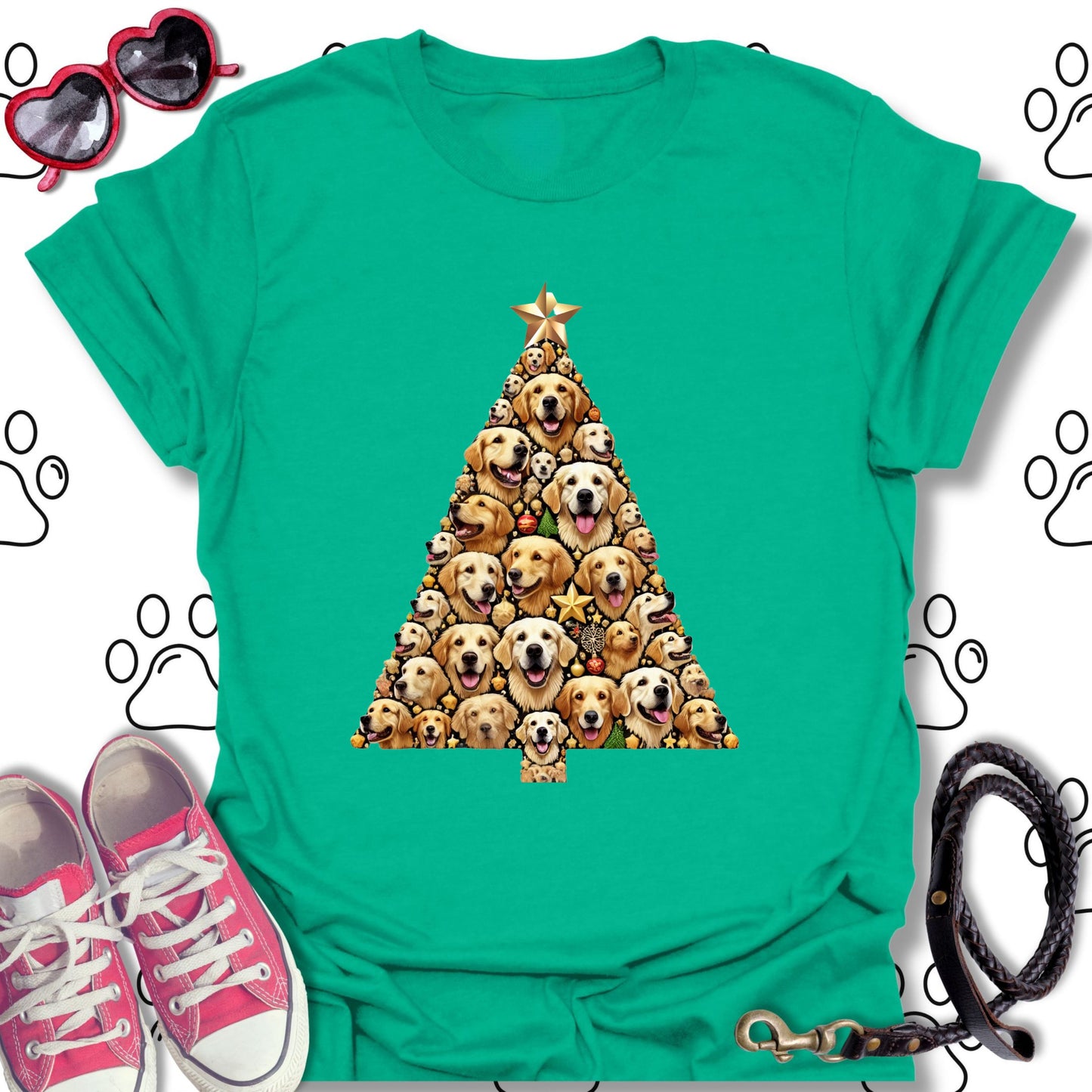 Golden Retriever Christmas Tree