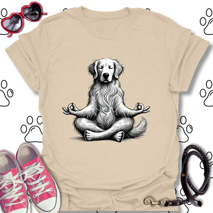 Meditating Yoga Golden Retriever