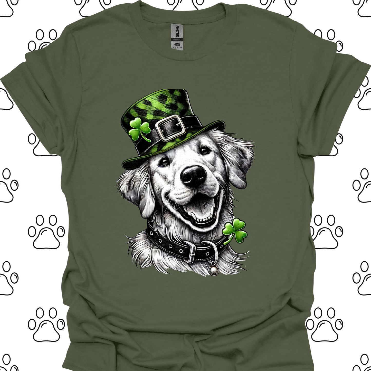 Golden Retriever St. Patrick's Day T-Shirt