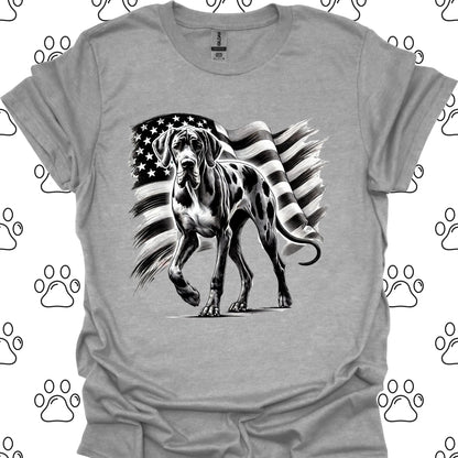 Great Dane American Flag T-Shirt