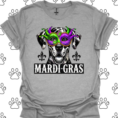 Great Dane Mardi Gras Mask T-Shirt