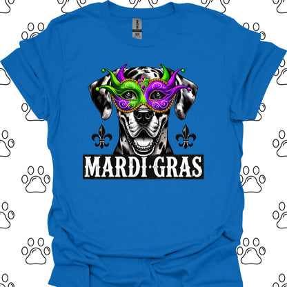 Great Dane Mardi Gras Mask T-Shirt