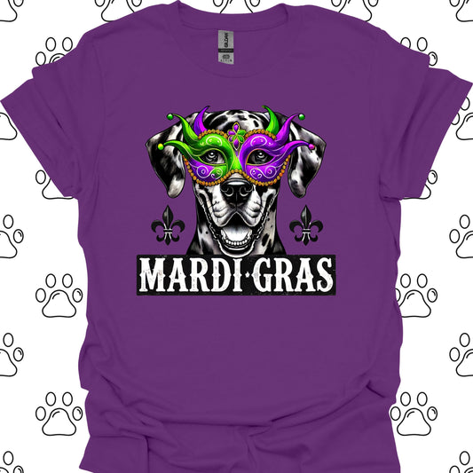 Great Dane Mardi Gras Mask Shirt