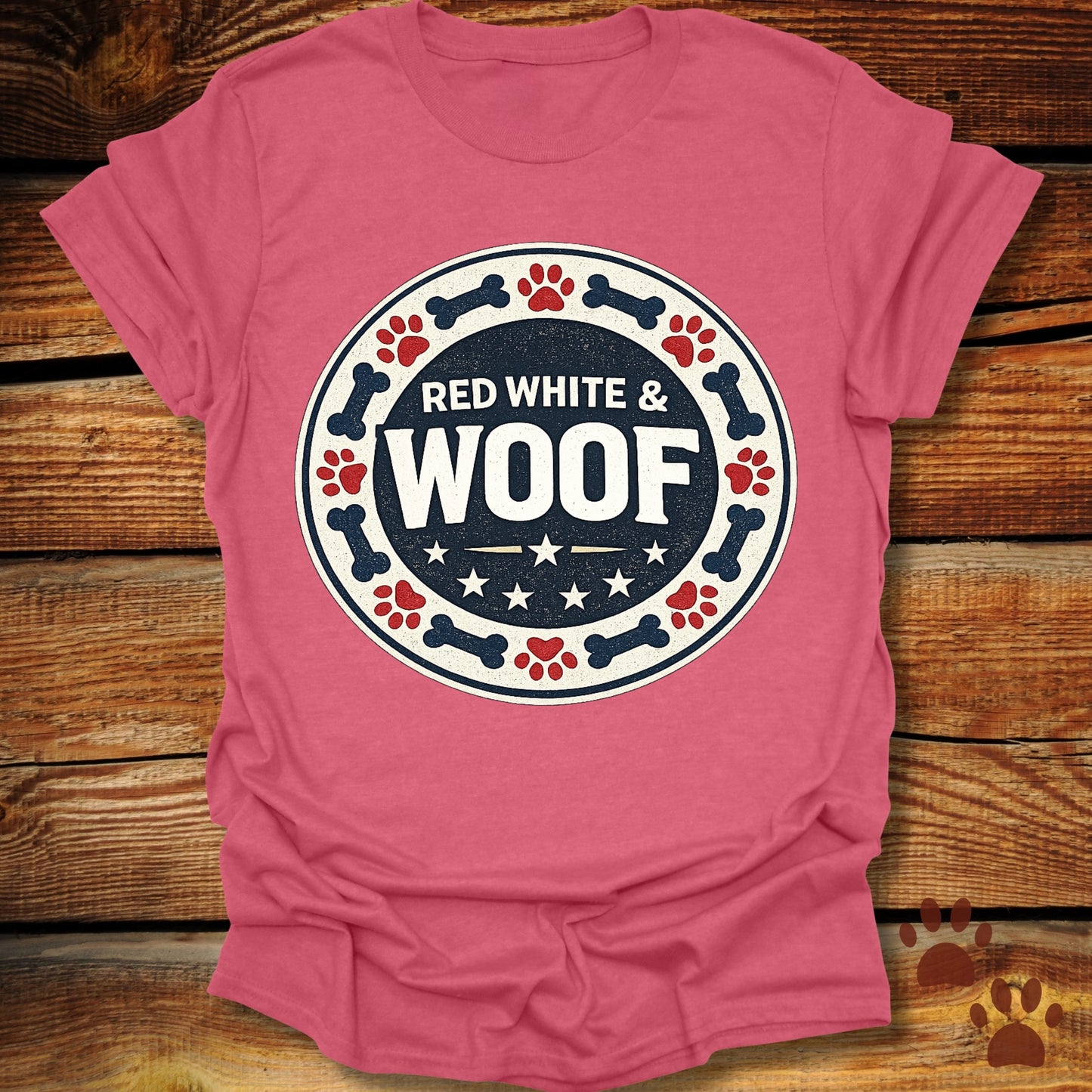 Red White and Woof T-Shirt