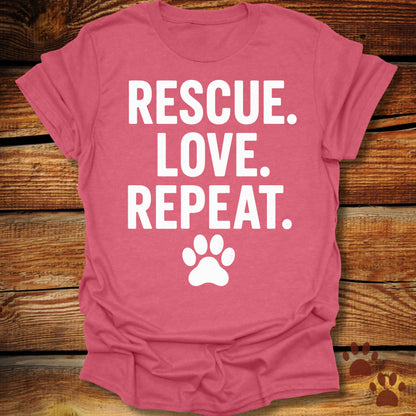 Rescue. Love. Repeat. T-Shirt