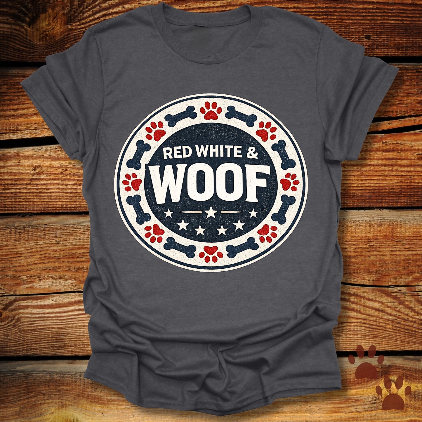 Red White and Woof T-Shirt