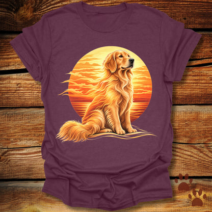 Golden Retriever Sunset T-Shirt