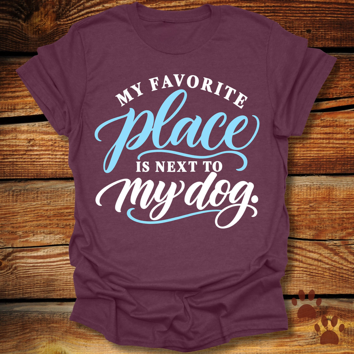 My Favorite Place Is Next to My Dog T-Shirt