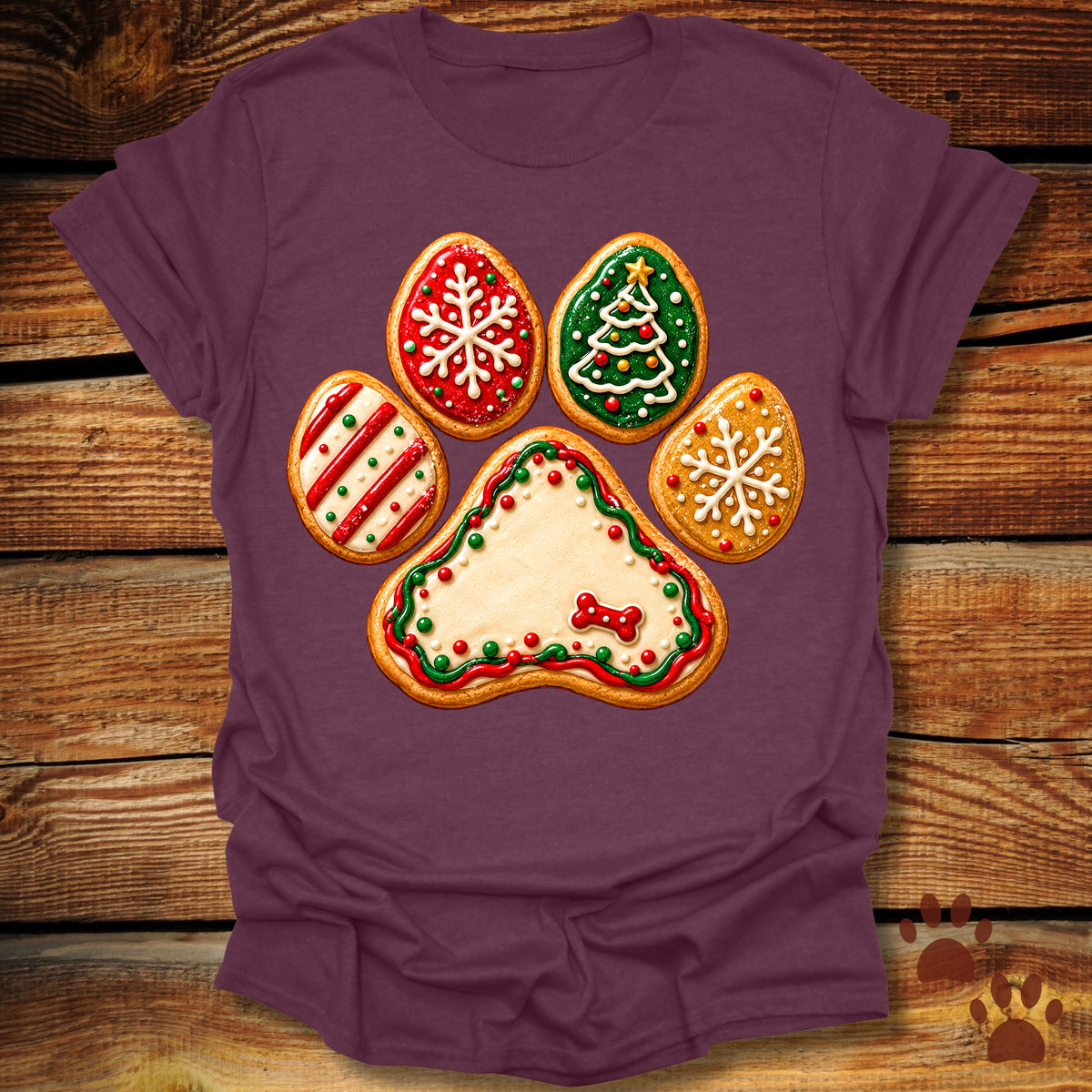 Christmas Cookie Paw T-Shirt