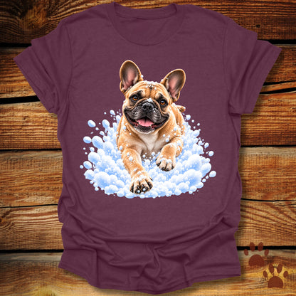 French Bulldog Snow Day T-Shirt - Front & Back Print