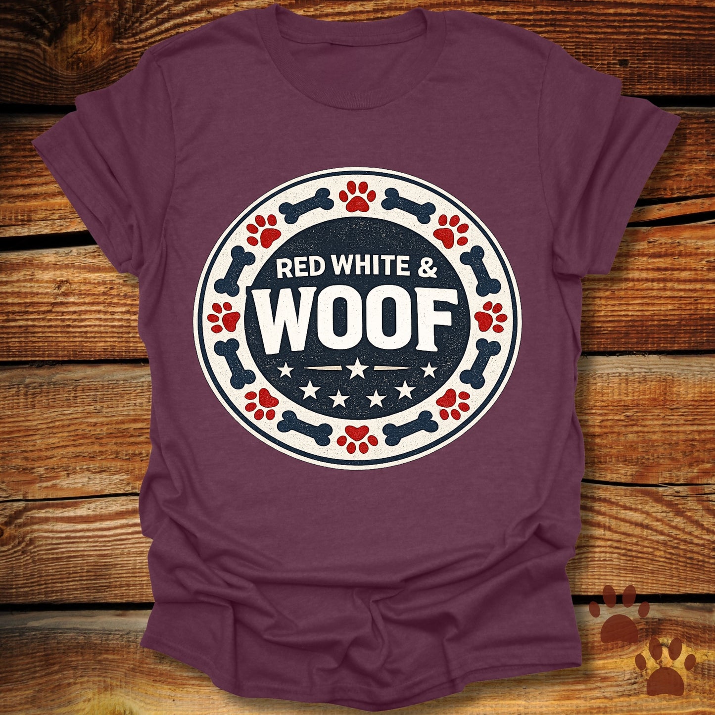 Red White and Woof T-Shirt