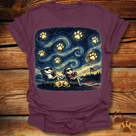 Starry Night Patriotic Chill T-Shirt