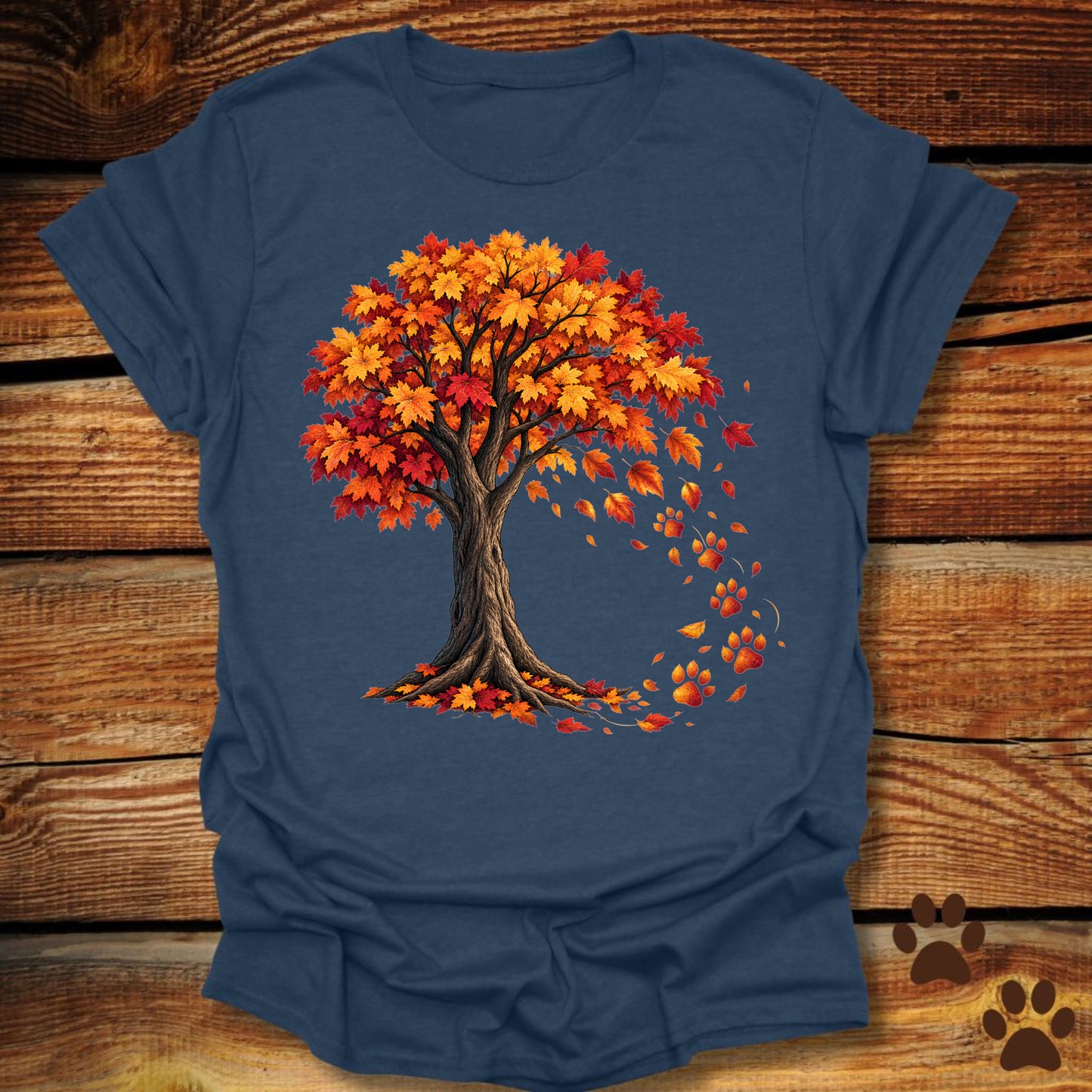 Falling Paw Prints T-Shirt