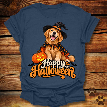"Happy Halloween" Golden Retriever T-Shirt