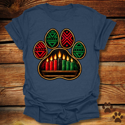 Kwanzaa Paw Print T-Shirt