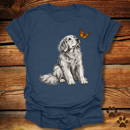 Golden Retriever Butterfly T-Shirt