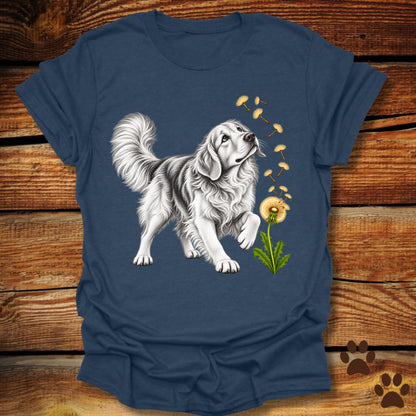 Golden Retriever Dandelion Wish T-Shirt