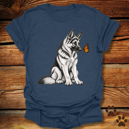 German Shepherd Butterfly T-Shirt