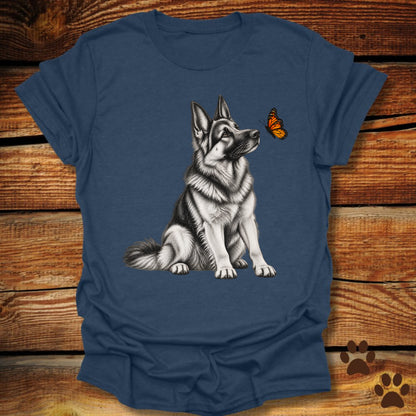 German Shepherd Butterfly Friend T-Shirt