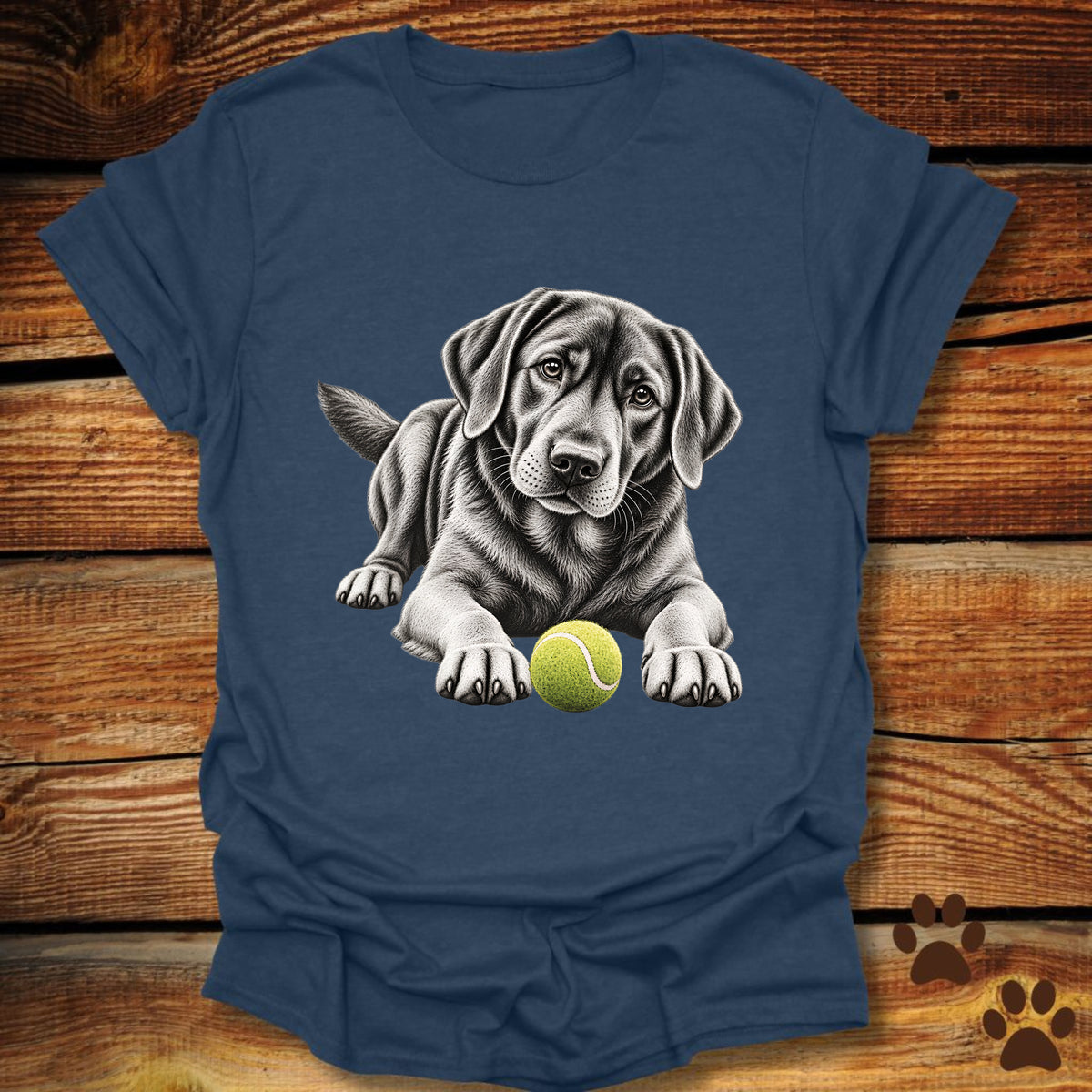 Black Labrador Let's Play T-Shirt