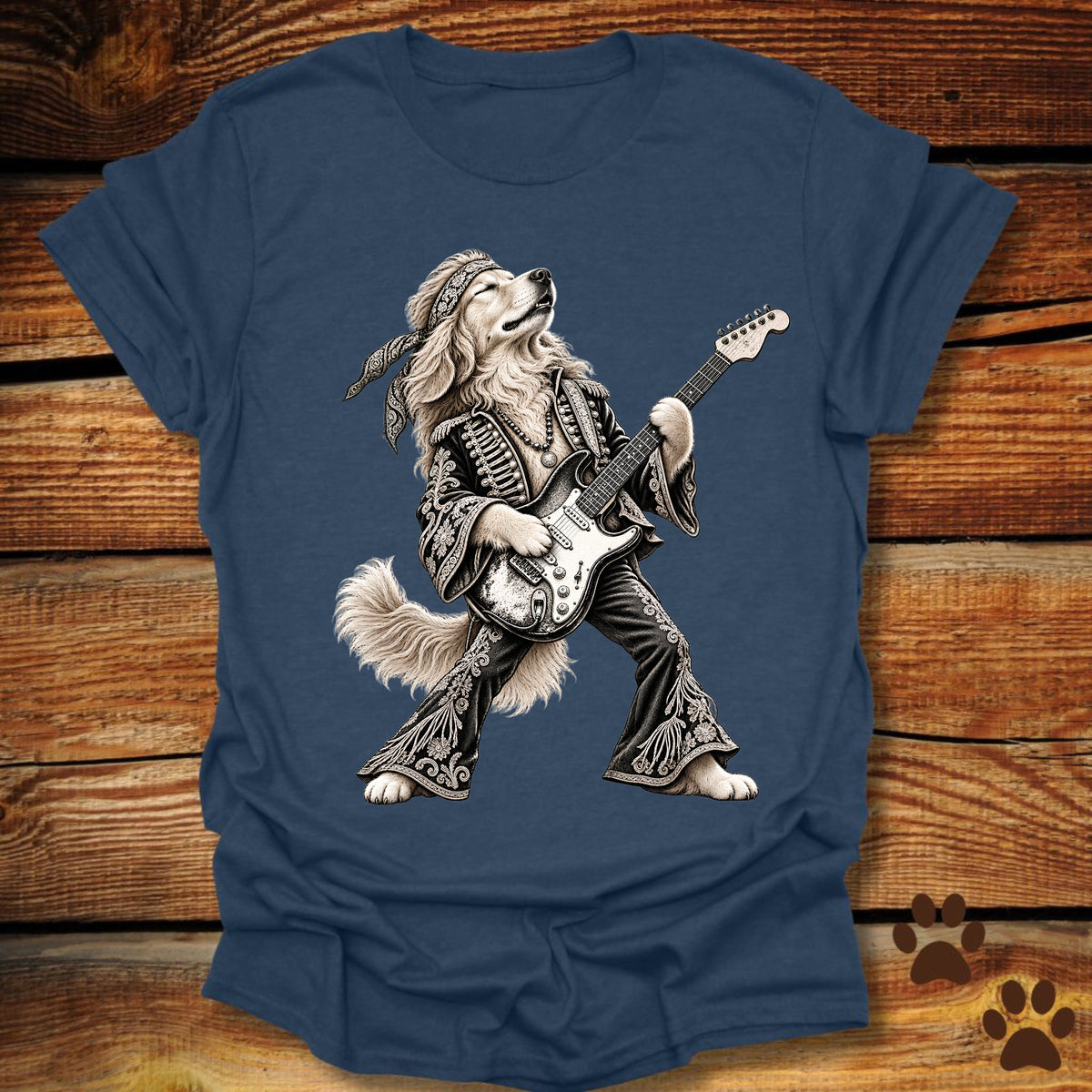 Golden Retriever Rock Star T-Shirt