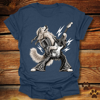 Golden Retriever Guitar Hero T-Shirt