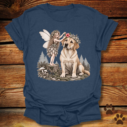 Yellow Lab Fairy Flower Crown T-Shirt