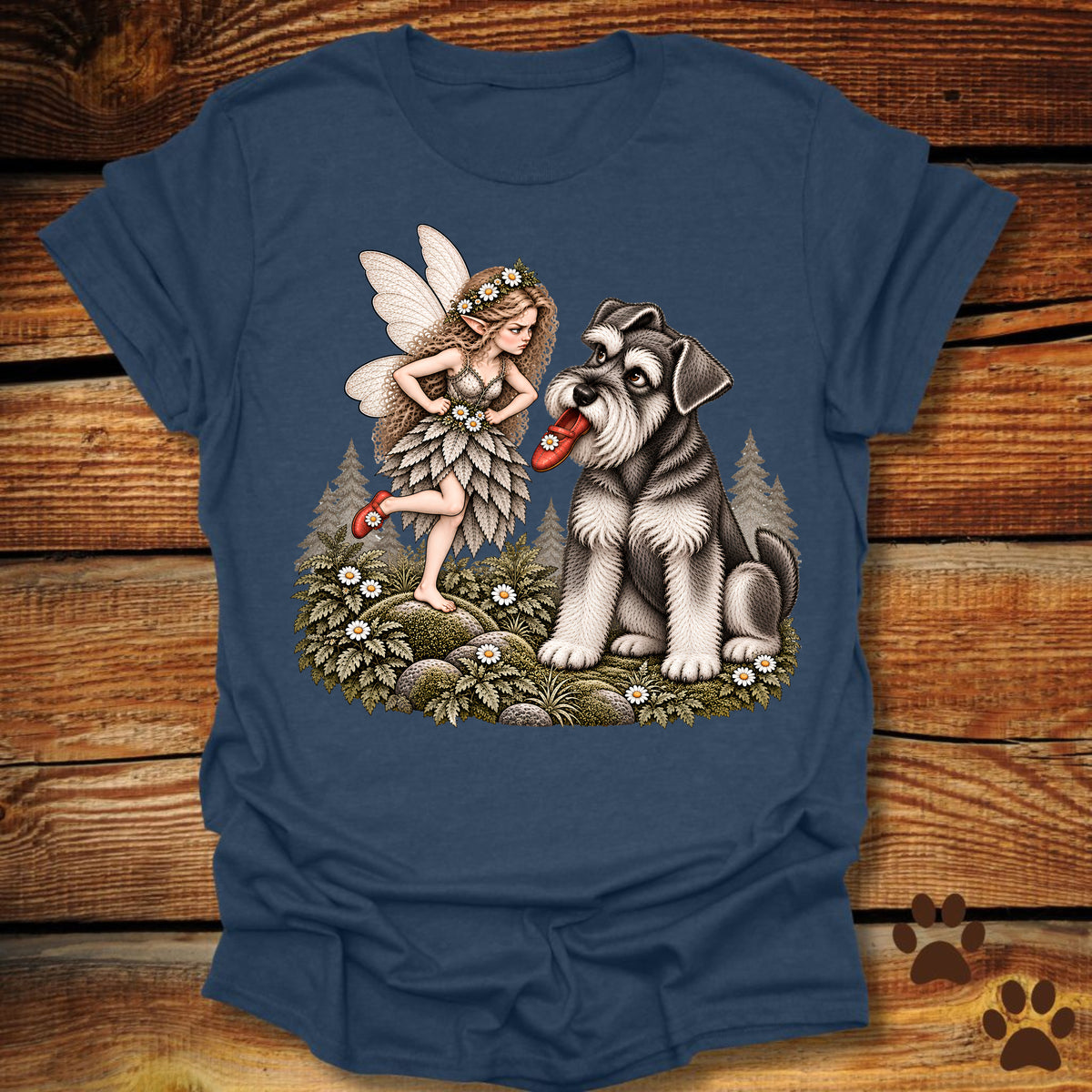 Schnauzer Fairy Shoe Thief T-Shirt