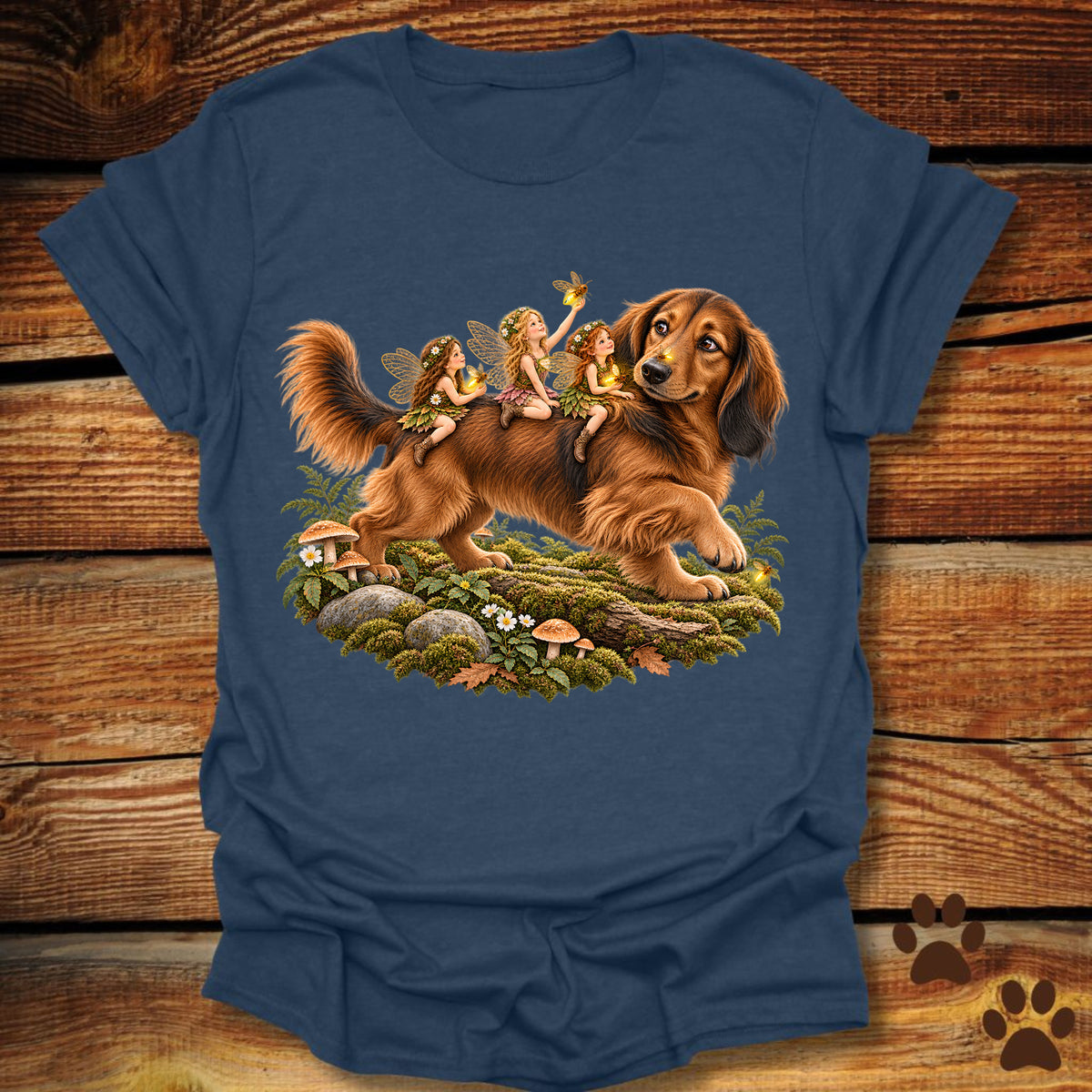 Fairies Riding a Dachshund T-Shirt