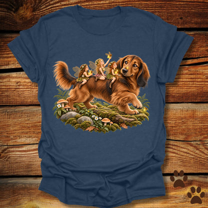Fairies Riding a Dachshund T-Shirt